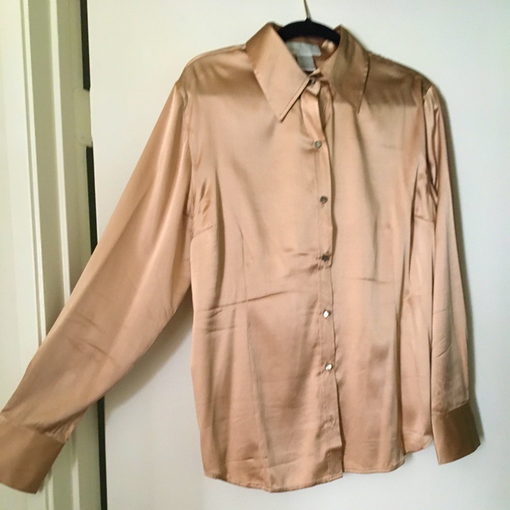 Soft Surroundings Silk Stretch Shirt